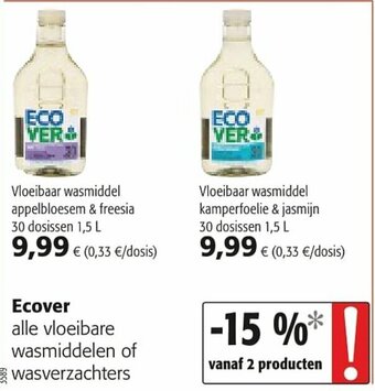 Colruyt Ecover aanbieding