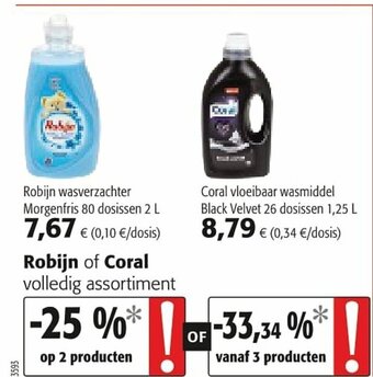Colruyt Robijn of coral aanbieding