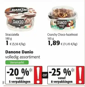 Colruyt Danone danio 180g aanbieding