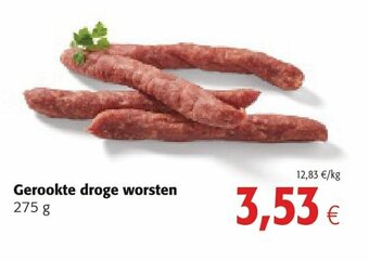 Colruyt Gerookte droge worsten aanbieding
