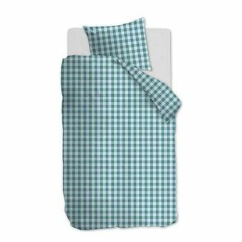 Leen Bakker Ambiante dekbedovertrek Arvid - groen - 140x200/220 cm - Leen Bakker aanbieding