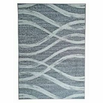 Leen Bakker Tapijt Florence - grijs/wit - 160x230 cm - Leen Bakker aanbieding