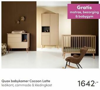 Baby & Tiener Quax babykamer cocoon latte aanbieding