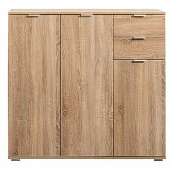 Leen Bakker Kast Alaska - eikenkleur - 101x107x35 cm - Leen Bakker aanbieding