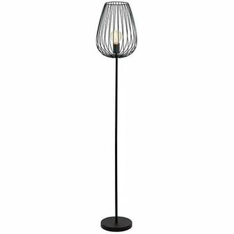 Leen Bakker EGLO vloerlamp Newtown - zwart - Leen Bakker aanbieding