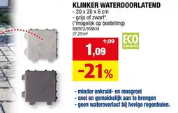Hubo Klinker waterdoorlatend aanbieding