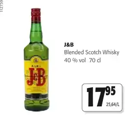 Colruyt J&B blended scotch whisky aanbieding