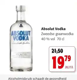 Colruyt Absolut Vodka aanbieding