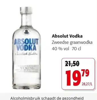 Colruyt Absolut Vodka aanbieding