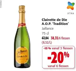 Colruyt Clairette de Die A.O.P. 'Tradition' Jaillance aanbieding