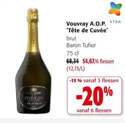 Colruyt Vouvray A.O.P. 'Tête de Cuvée' aanbieding
