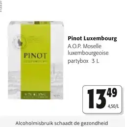 Colruyt Pinot luxembourg aanbieding
