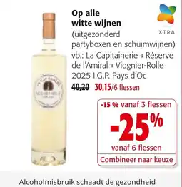 Colruyt Op alle witte wijnen aanbieding