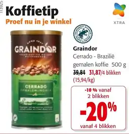 Colruyt Graindor Cerrado - Brazilie gemalen koffie aanbieding