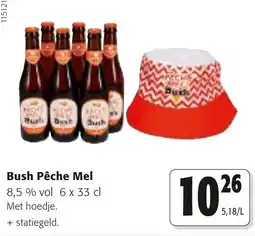Colruyt Bush Pêche Mel aanbieding