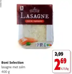Colruyt Boni Selection lasagne met zalm aanbieding
