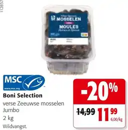 Colruyt Boni Selection verse Zeeuwse mosselen Jumbo aanbieding