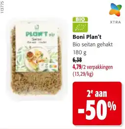 Colruyt Boni Plan't bio seitan gehakt aanbieding
