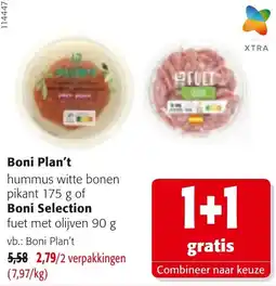 Colruyt Boni Plan't hummus witte bonen pikant aanbieding