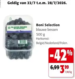 Colruyt Boni Selection blauwe bessen aanbieding