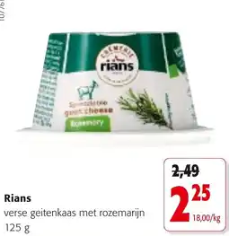 Colruyt Rians verse geitenkaas met rozemarijn aanbieding