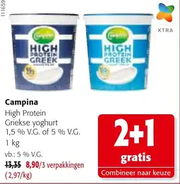Colruyt Campina High Protein Griekse yoghurt aanbieding