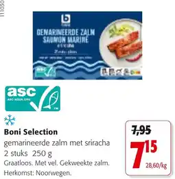 Colruyt Boni Selection gemarineerde zalm aanbieding