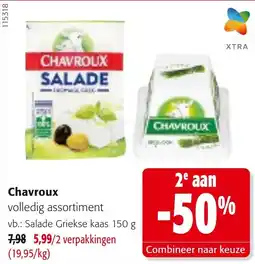 Colruyt Chavroux salade aanbieding