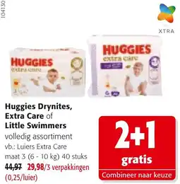 Colruyt Huggies Drynites, Extra Care of Little Swimmers aanbieding