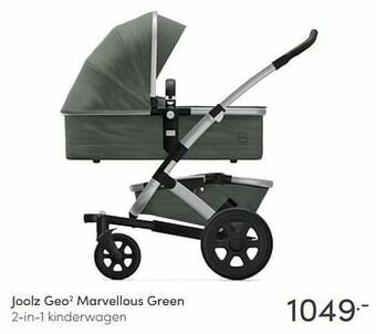 Baby & Tiener Joolz geo2 marvellous green 2-in-1 kinderwagen aanbieding