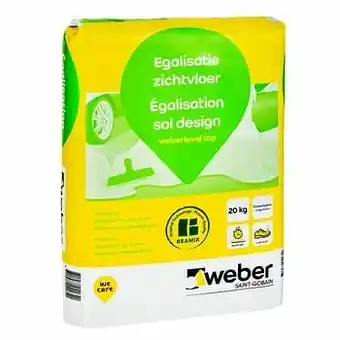 GAMMA Weber egalisatie zichtvloer 20 kg aanbieding