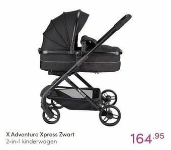 Baby & Tiener X adventure xpress zwart 2-in-1 kinderwagen aanbieding