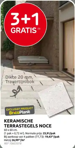 Brico Keramische terrastegels noce aanbieding