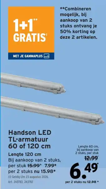 GAMMA Handson LED TL-armatuur aanbieding
