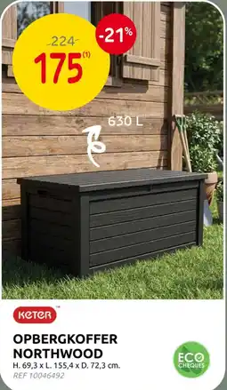 Brico opbergkoffer northwood aanbieding