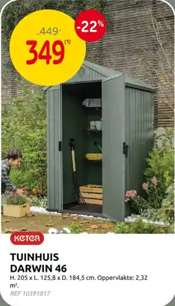 Brico Tuinhuis darwin 46 aanbieding