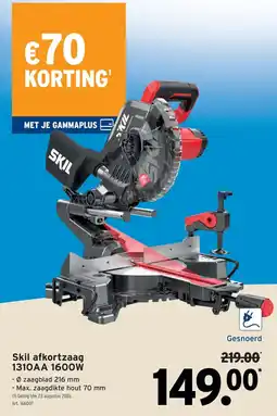 GAMMA Skil afkortzaag 1310AA 1600W aanbieding
