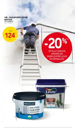 Brico Verven en sierpleister levis en renaulac aanbieding