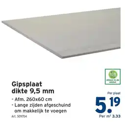 GAMMA Gipsplaat aanbieding