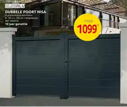 Brico Dubbele poort nisa aanbieding