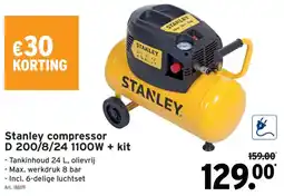 GAMMA Stanley compressor aanbieding