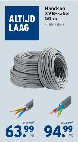 GAMMA Handson XVB-kabel aanbieding