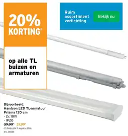 GAMMA Handson LED TL-armatuur aanbieding