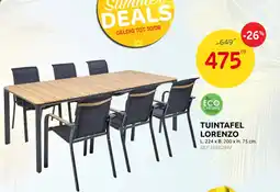 Brico Tuintafel Lorenzo aanbieding