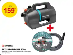 Brico Set sproeipomp 5000 aanbieding