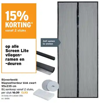 GAMMA Screen Lite vliegen-ramen en -deuren aanbieding