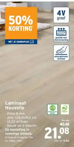 GAMMA Laminaat Nouvelle aanbieding