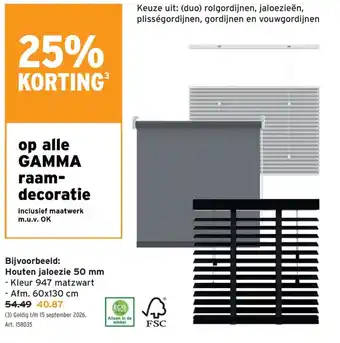 GAMMA Gamma raamdecoratie aanbieding