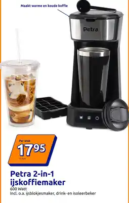 Action petra 2-in-1 ijskoffiemaker aanbieding