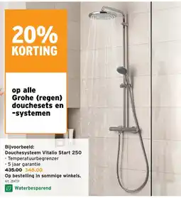 GAMMA Große (regen) douchesets en -systemen aanbieding